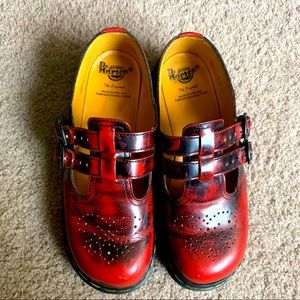 Vintage Dr. Martens grunge burgundy - UK 6 US 8